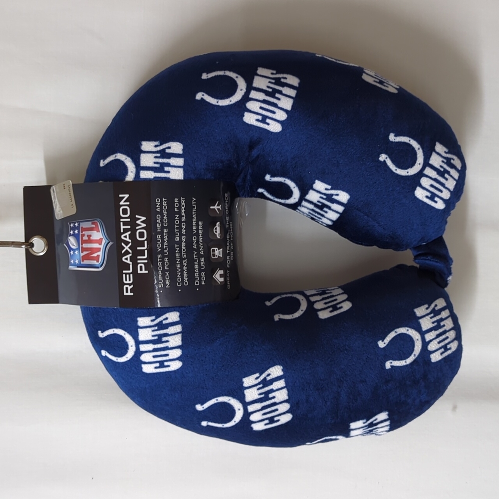 COPY - NFL Indianapolis Colts relaxation travel pillow *NEW*